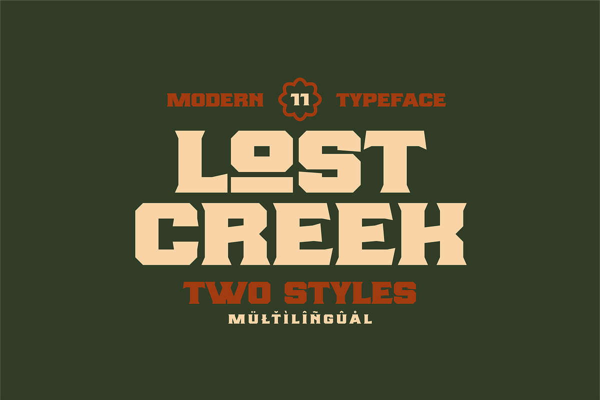 Lost Creek, a Serif Font by Dead Moose Studio (Photo 1 of 11)