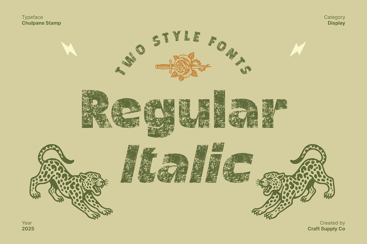 Chulpane Stamp, a Sans Serif Font by Craft Supply Co. (Photo 4 of 8)