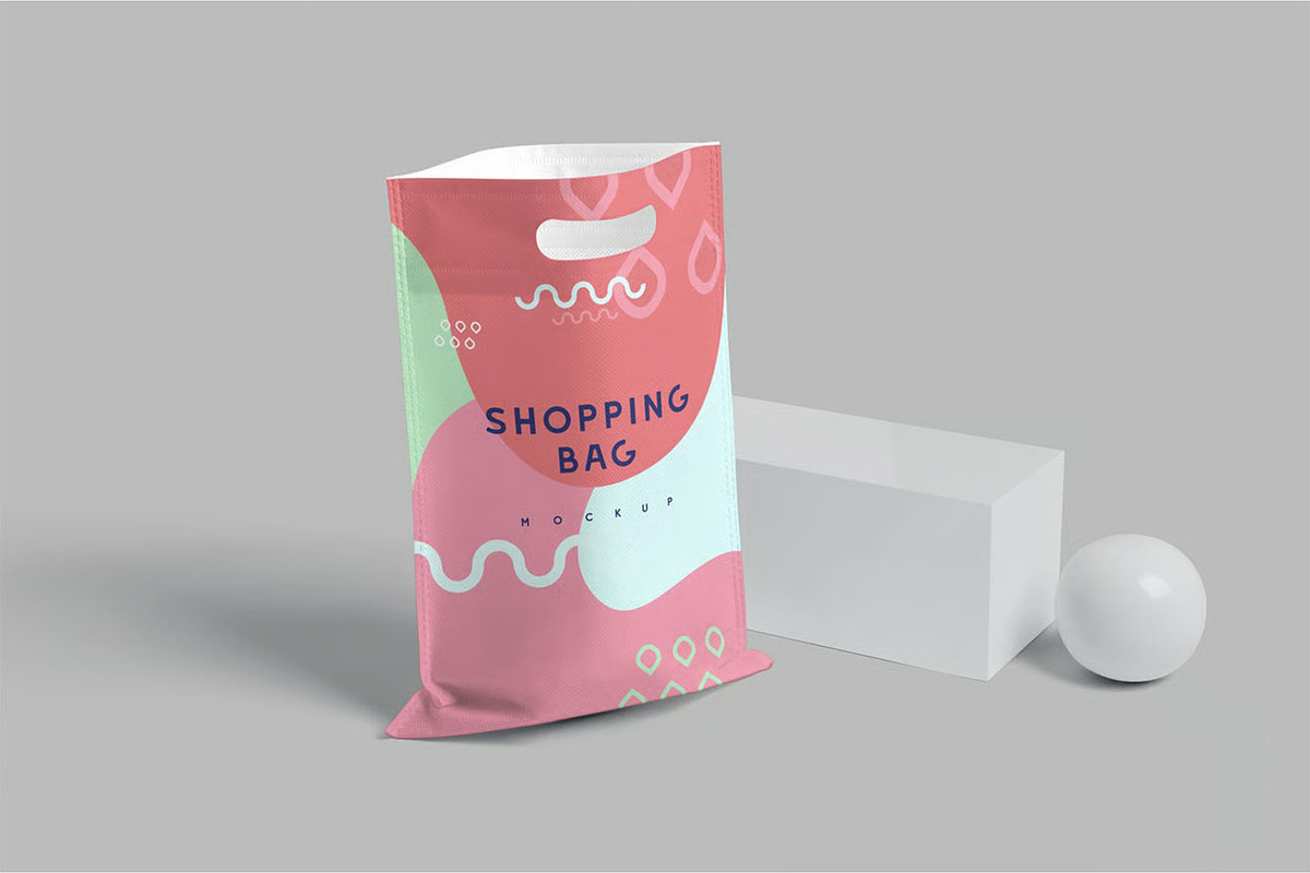 Rectangle Canvas Shopping Bag Mockup, a Packaging Mockup by megostudi0 (Photo 4 of 7)