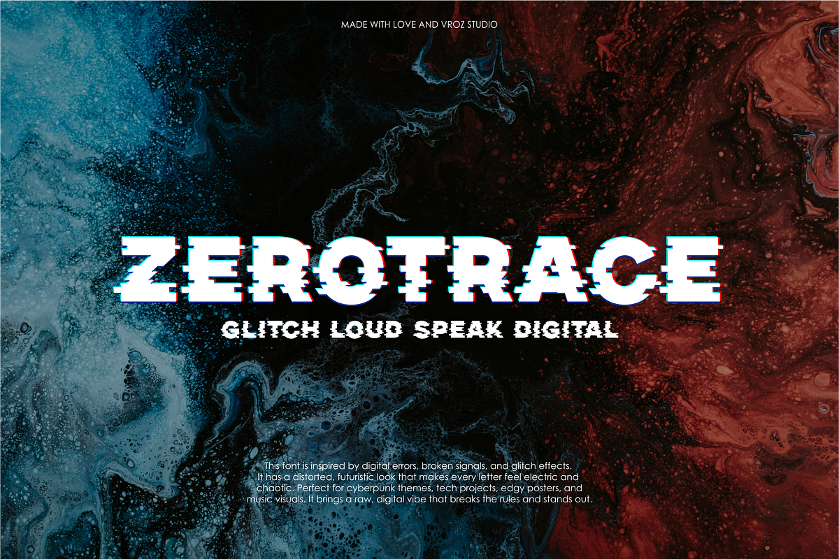 GLTCH - Glitch Typeface font, a Font by Vroz Studio (Photo 3 of 6)