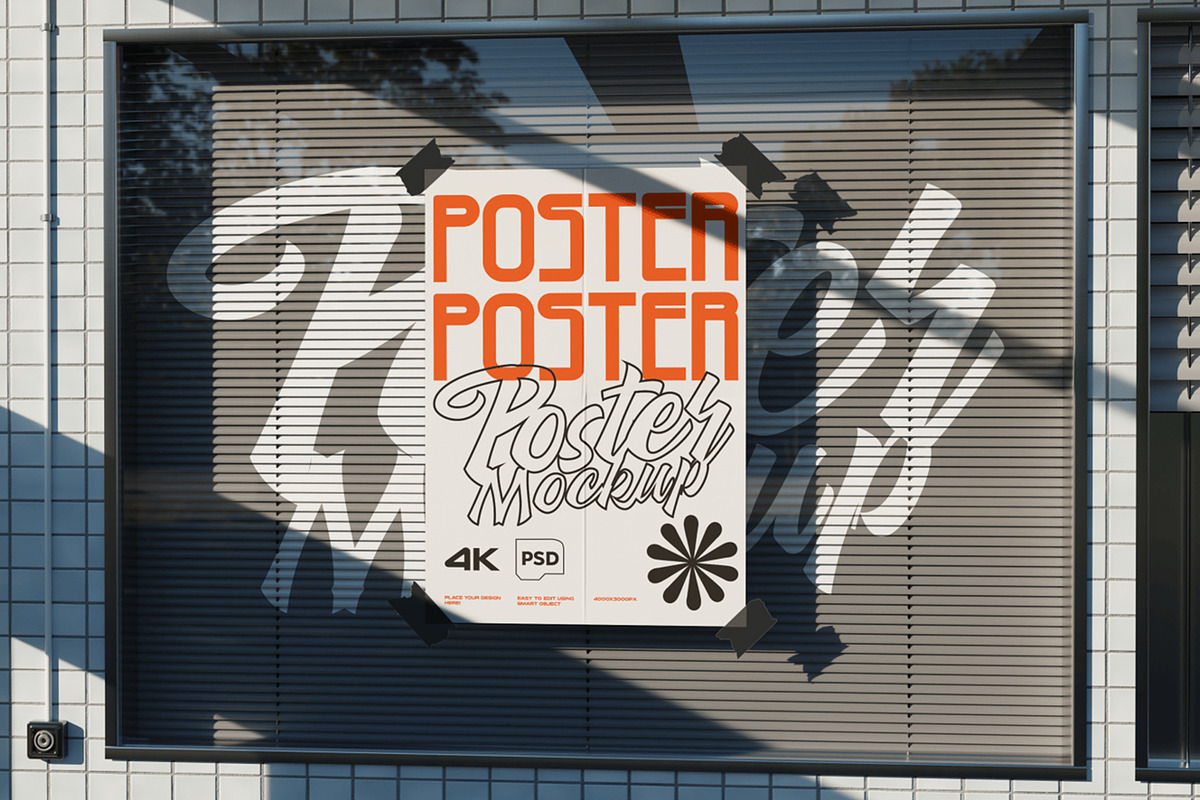Poster Mockup, an Advertising Mockup by megostudi0 (Photo 3 of 4)