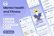 Mental Health & Fitness - UI Kit, an UI Kit Template by Arshad Ali (Thumbnail 7 of 10)