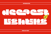 Deepest Lighting Font, a Sans Serif Font by 177Studio (Thumbnail 1 of 8)