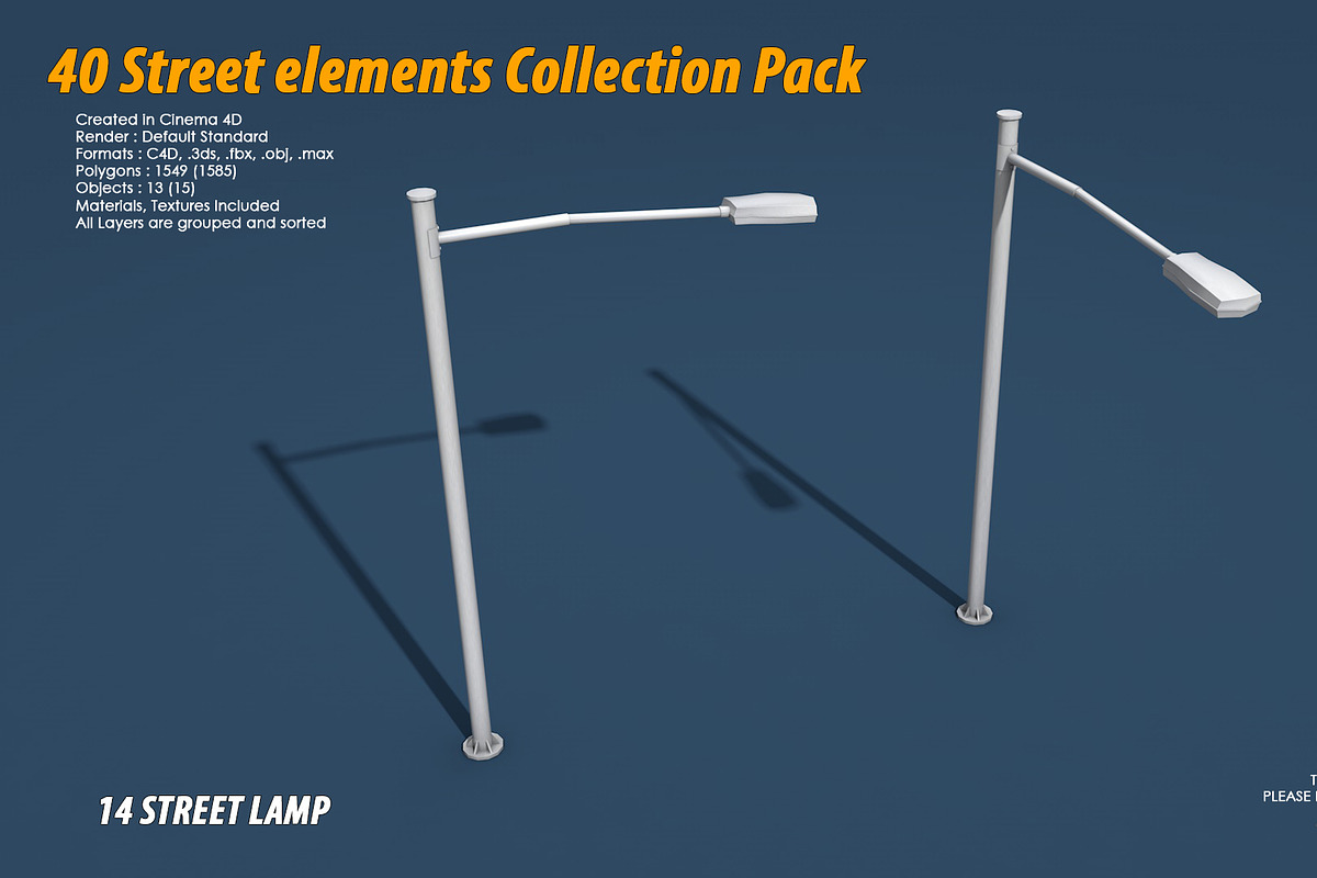 40 Street elements Collection Pack, an Architecture 3D Model by multimedia4ds (Photo 28 of 70)