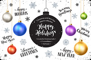 Christmas and New Year objects set, an Object Graphic by Olly Molly (Thumbnail 1 of 4)