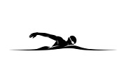 Swimming Sport Silhouette Vector Bun, an Illustration by jahid234 (Thumbnail 5 of 51)