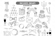 Handdrawn Wedding Icons, an Illustration by TatiMockup (Thumbnail 3 of 4)
