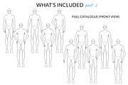 Male Straight Poses Pack, a Person Illustration by Art by Lin (Thumbnail 3 of 6)