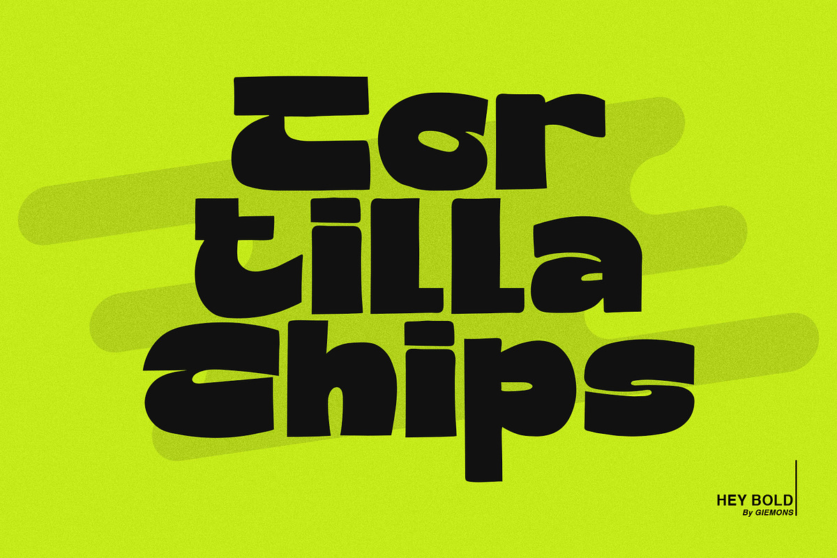 Hey Bold - Display Font, a Sans Serif Font by giemons™ (Photo 6 of 8)