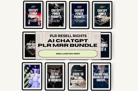 PLR MRR AI ChatGPT Bundle Resell DFY, a Magazine Template by The Thrive Society