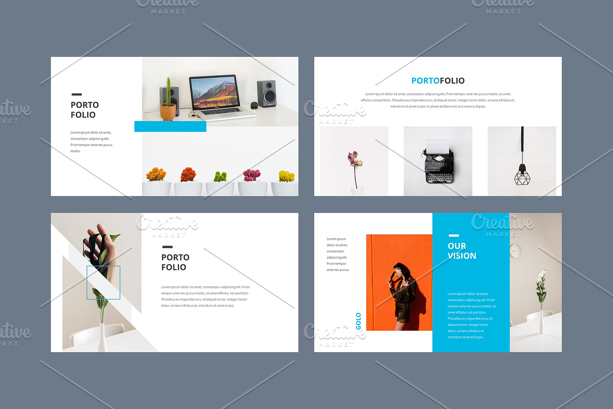 BLUEZ - Powerpoint Template, a Presentation Template by Pixelz Studio (Photo 6 of 10)