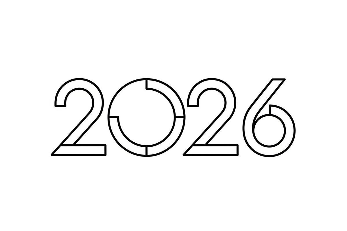 2026 New Year Line Art Bundle, an Illustration by hafijul (Photo 3 of 11)