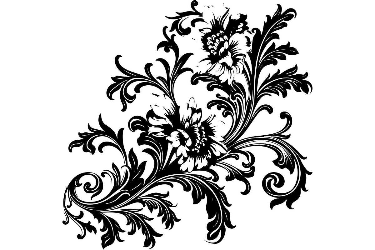 Vintage Floral Ornament & Wreath SVG, an Object Graphic by Gfx_Store (Photo 5 of 16)