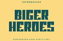 Biger Heroes - Font