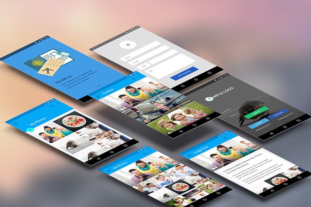 Material DesignUI kit, an UI Kit Template by DeviserWeb (Photo 2 of 2)