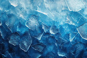Deep Blue Ice Chunks Abstract Winter, a Background Photo by Pixeness Studio