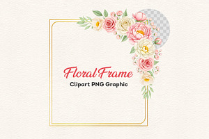 Floral Frame Clipart PNG, a Graphic by zahidhossainalif