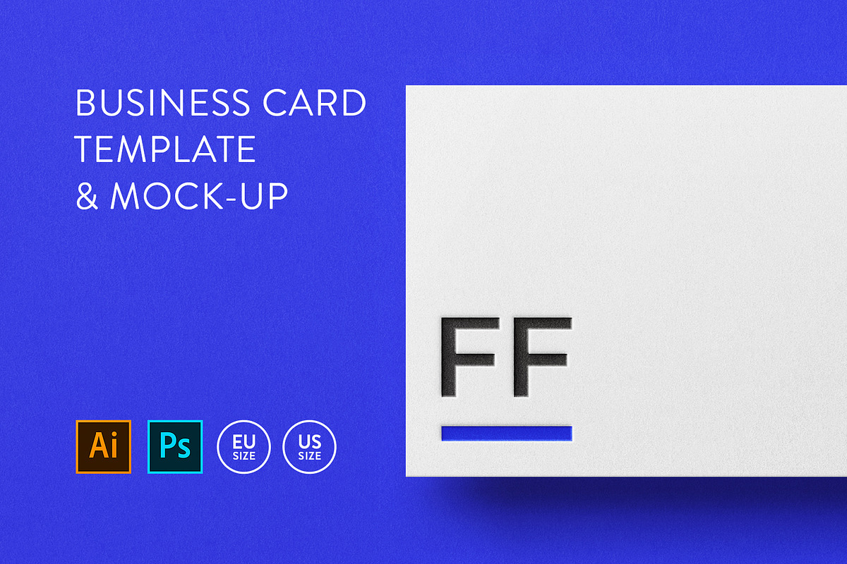 Business card Template & Mock-up, a Business Card Template by PrintPixel (Photo 1 of 8)