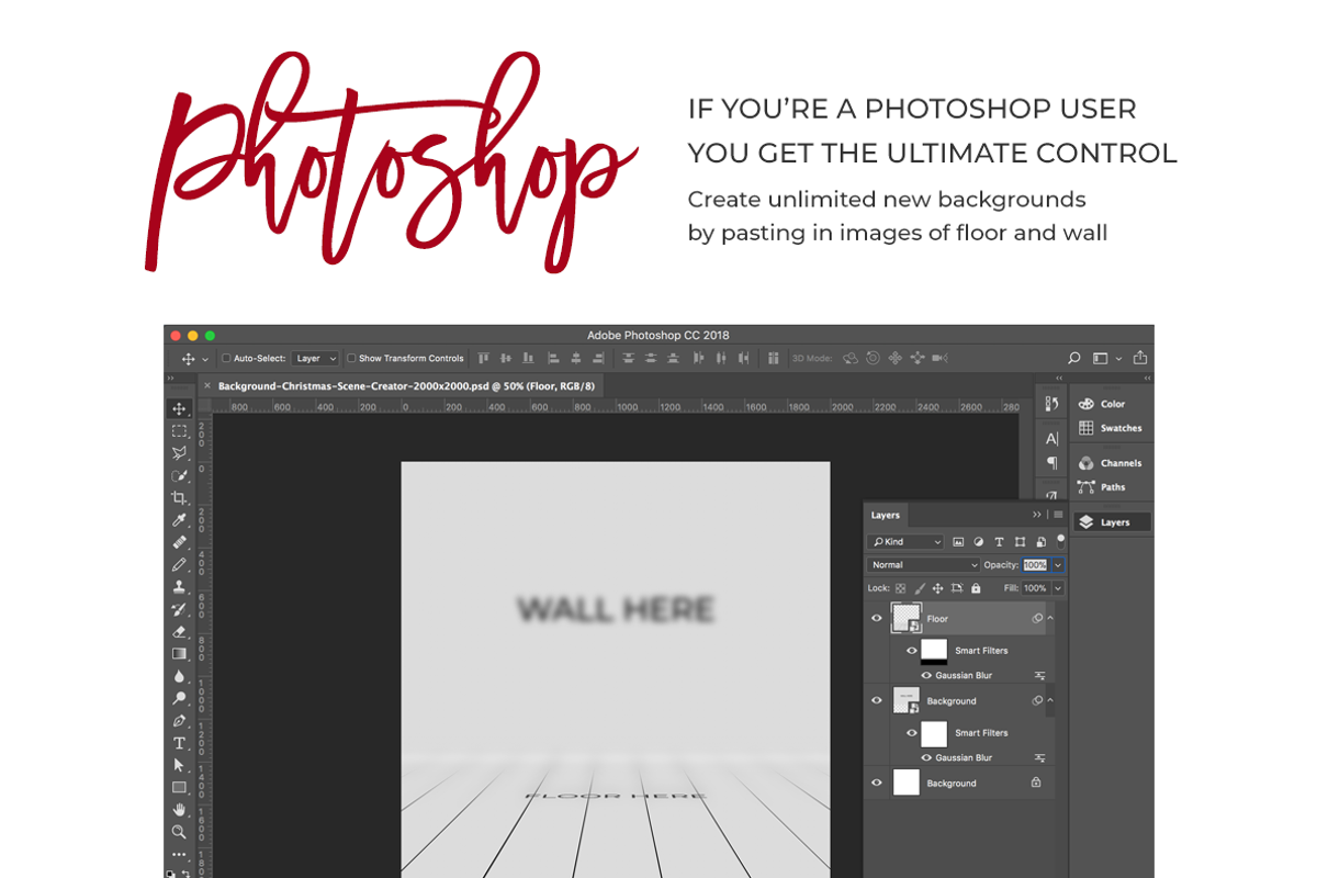 Christmas Scene Creator Backgrounds, a Product Mockup by SarahDesign (Photo 2 of 8)
