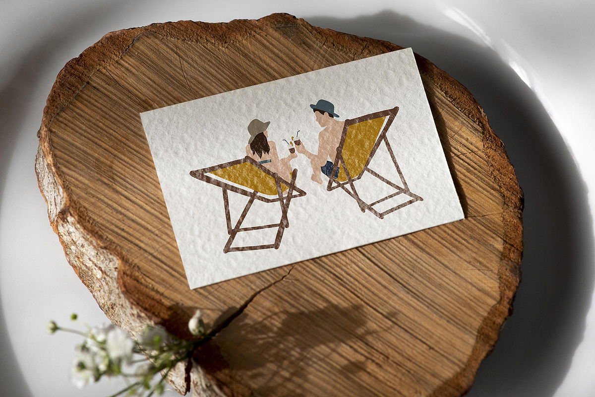 Beach activities & resting people, a Person Illustration by ApetekMarket (Photo 7 of 9)