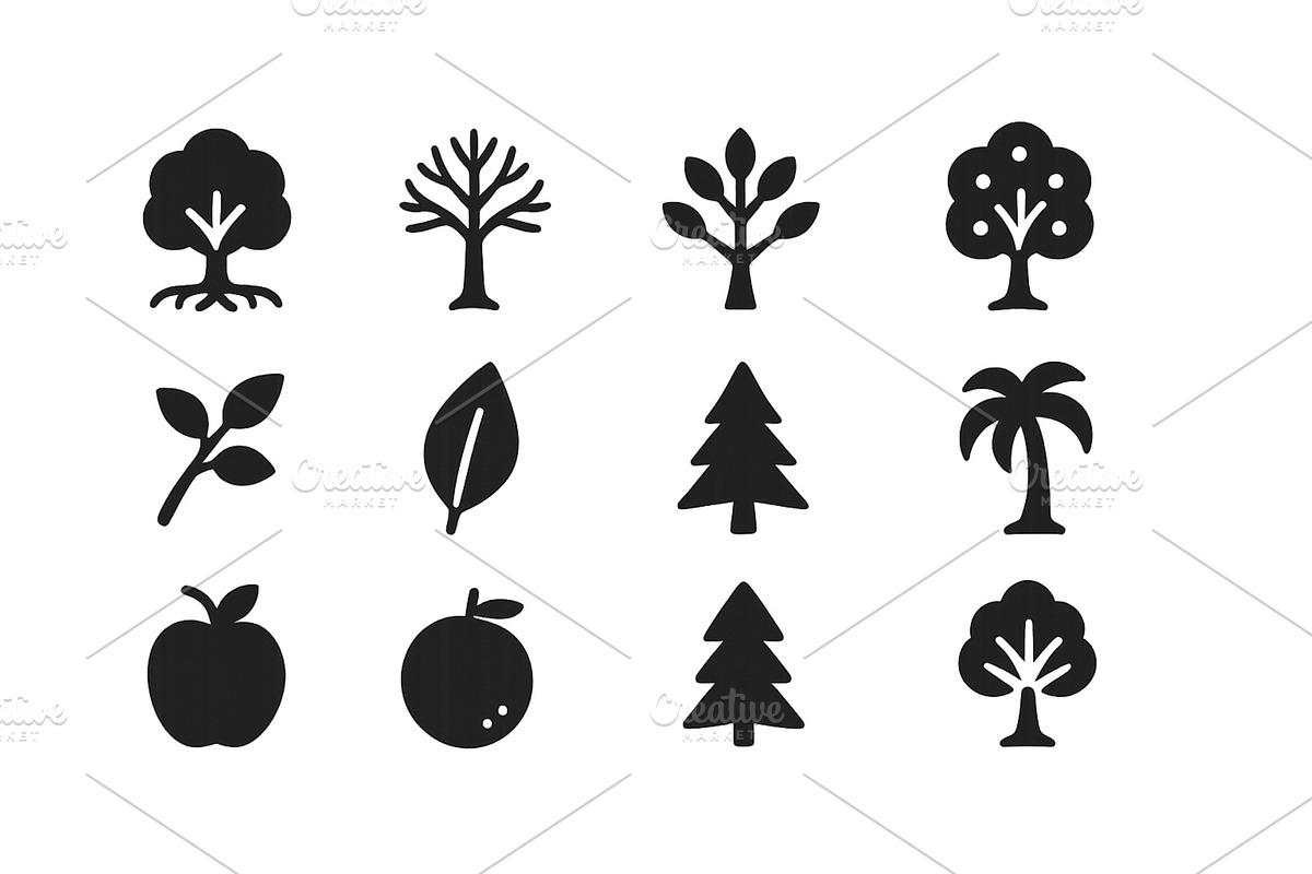 Collection of simple silhouette, an Illustration by ZinetroN