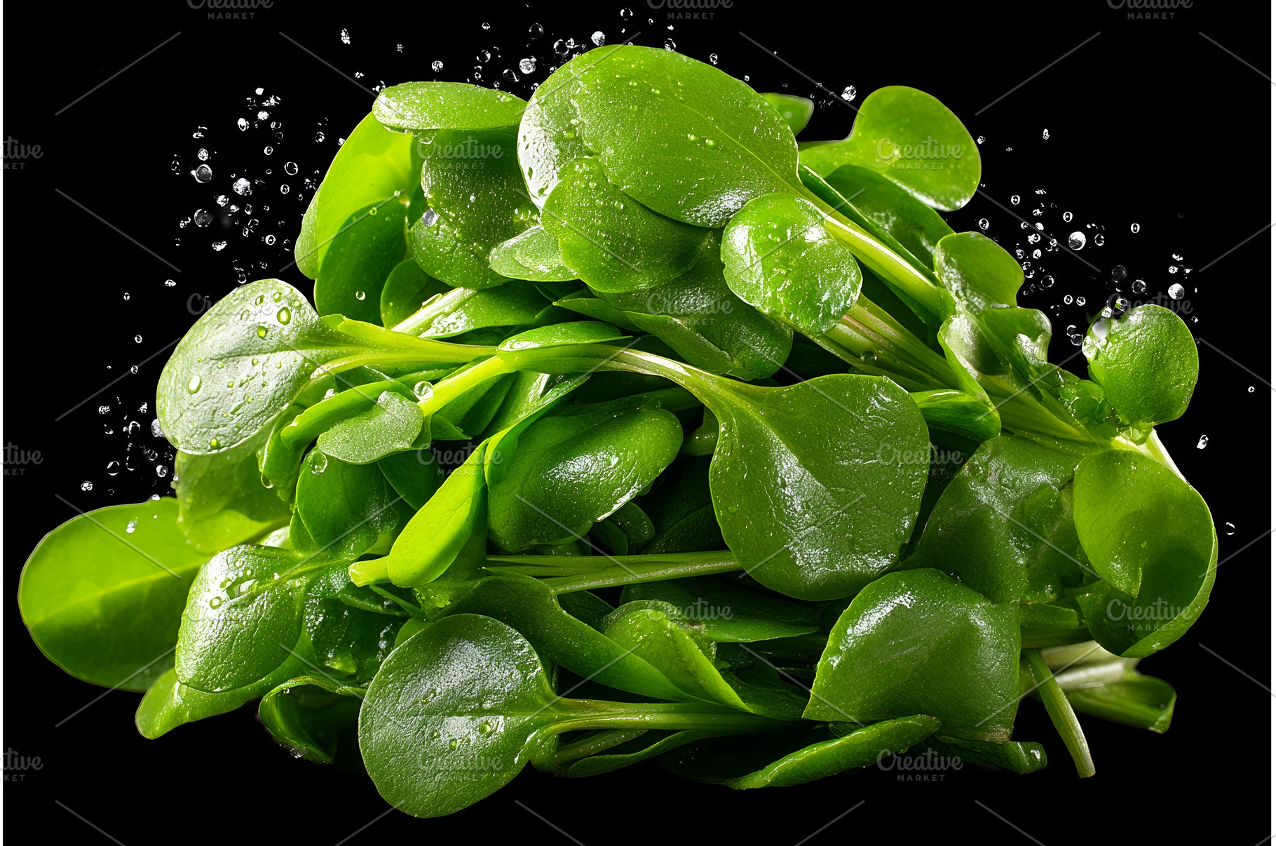 From a top view, fresh microgreen, a Food & Drink Photo by ZinetroN