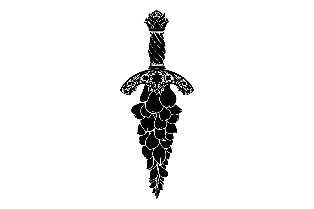 Ornamental Dagger Silhouette Bundle, an Object Illustration by Gaye Art (Photo 24 of 31)