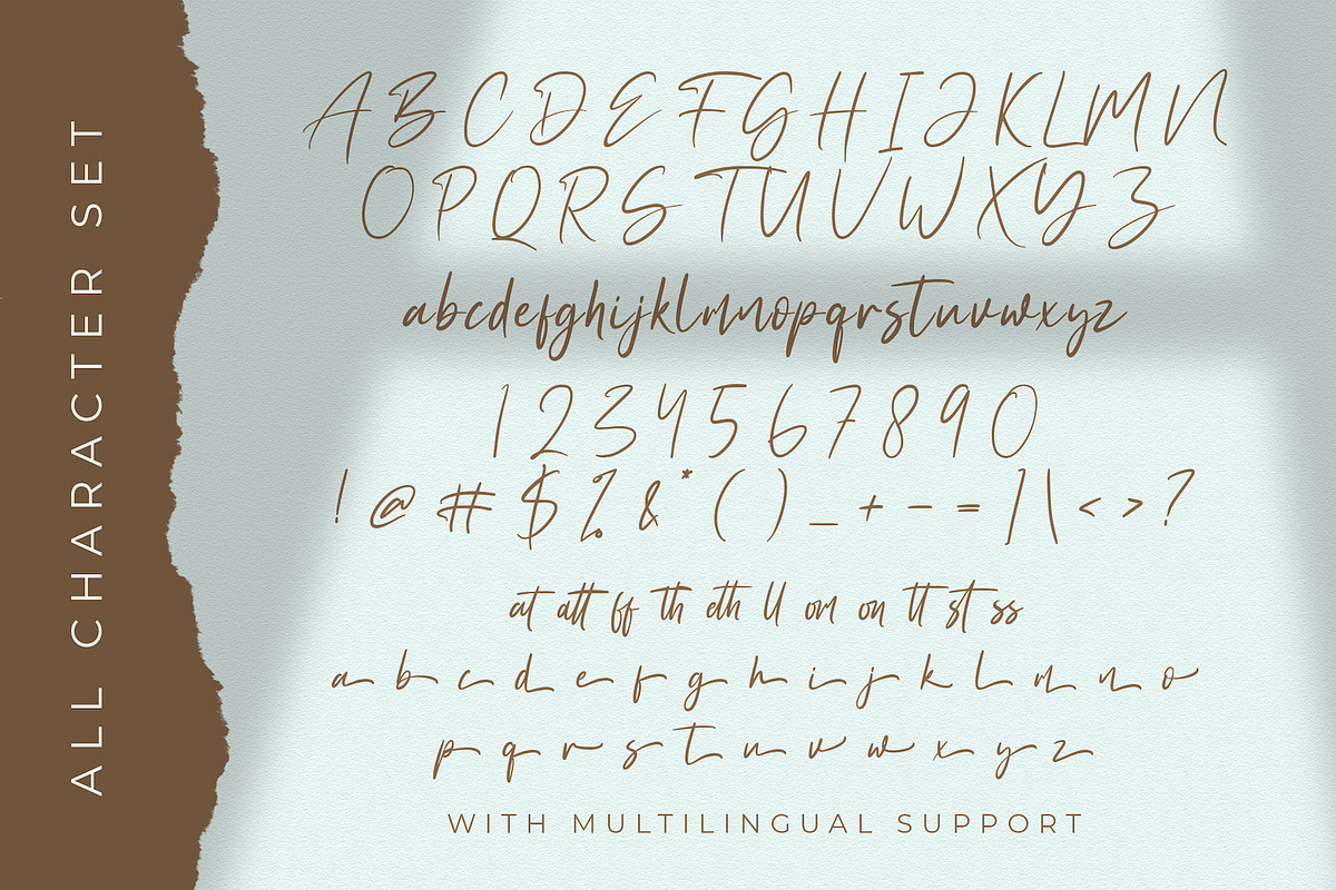 Agatony - Handwritten Font, a Script Font by StringLabs (Photo 9 of 10)