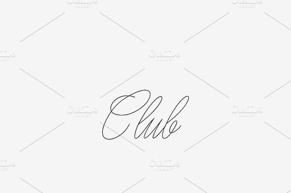 Club - Laser, Craft Cutter Font preview 6