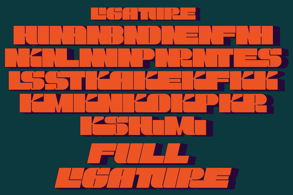 KREAK - BOLD DISPLAY FONT, a Symbol Font by tebaltipislab (Photo 7 of 16)