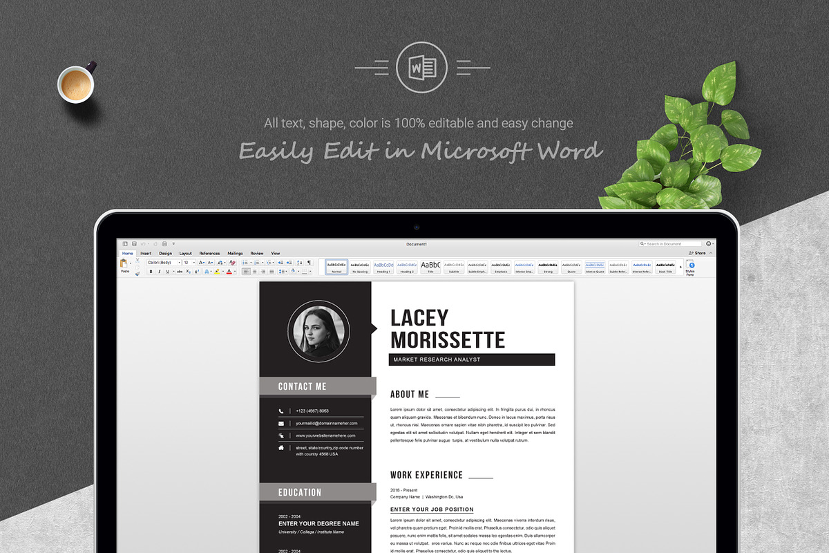 Professional Resume Template, a Resume Template by ResumeInventor (Photo 5 of 6)