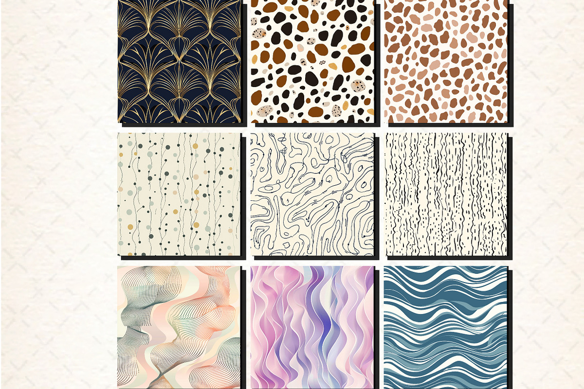 Lines & Dots patterns, a Pattern Graphic by DreamCafeArt (Photo 4 of 6)