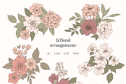 Blush Floral Vector Illustrations, a Decorative Illustration by Emma Webb Studio (Thumbnail 7 of 12)