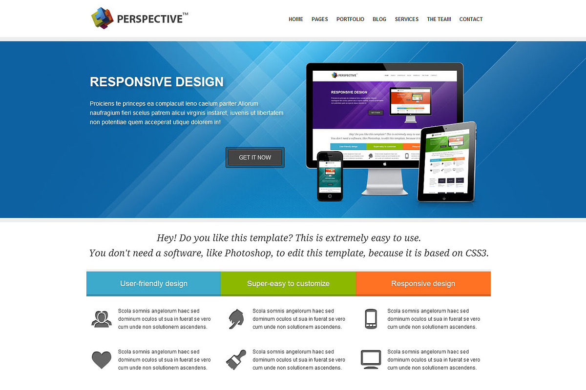 Perspective - Responsive Template, a HTML Template by awps (Photo 3 of 3)