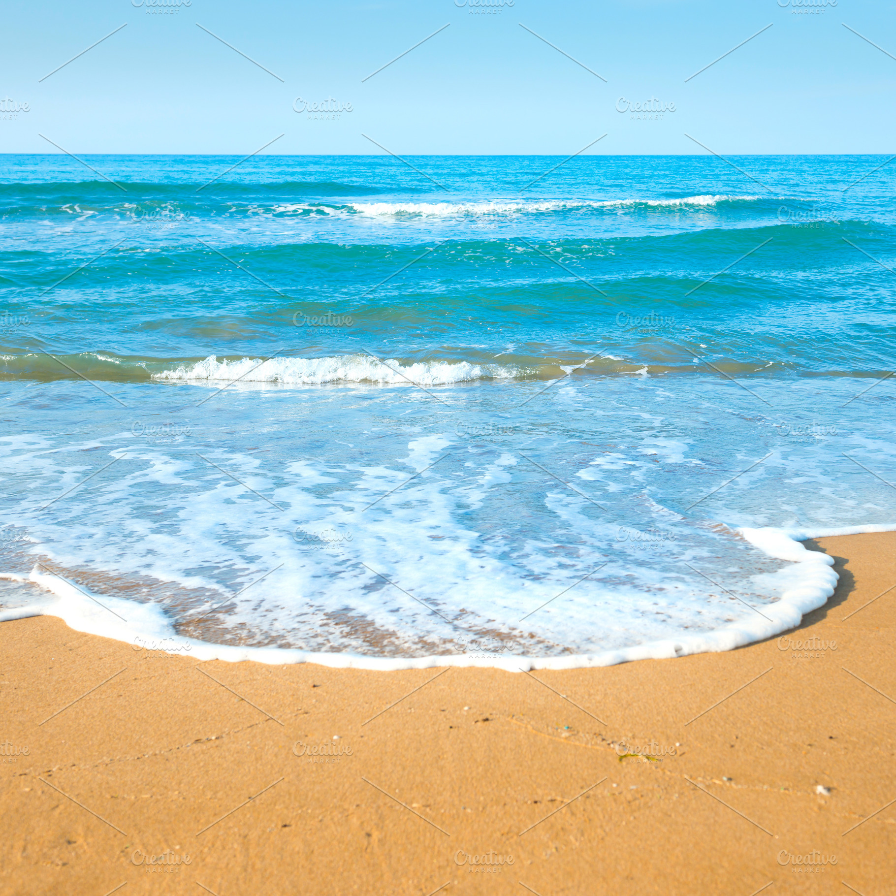 Tropical beach with sand and sea featuring beach, sand, and wave, a Nature Photo by Vapi
