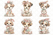 Watercolor Easter Dog Clipart, an Illustration by Black Bird Studio (Thumbnail 3 of 5)