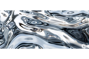 Liquid Chrome Abstract Metallic, an Abstract Photo by piter.goskov