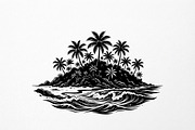 50 Tropical Palm Island Silhouette, an Empty State Illustration by Amazin_art (Thumbnail 2 of 41)