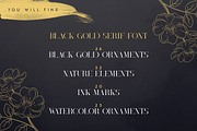 SALE! Black Gold serif typeface, a Serif Font by VP Fonts (Thumbnail 3 of 25)
