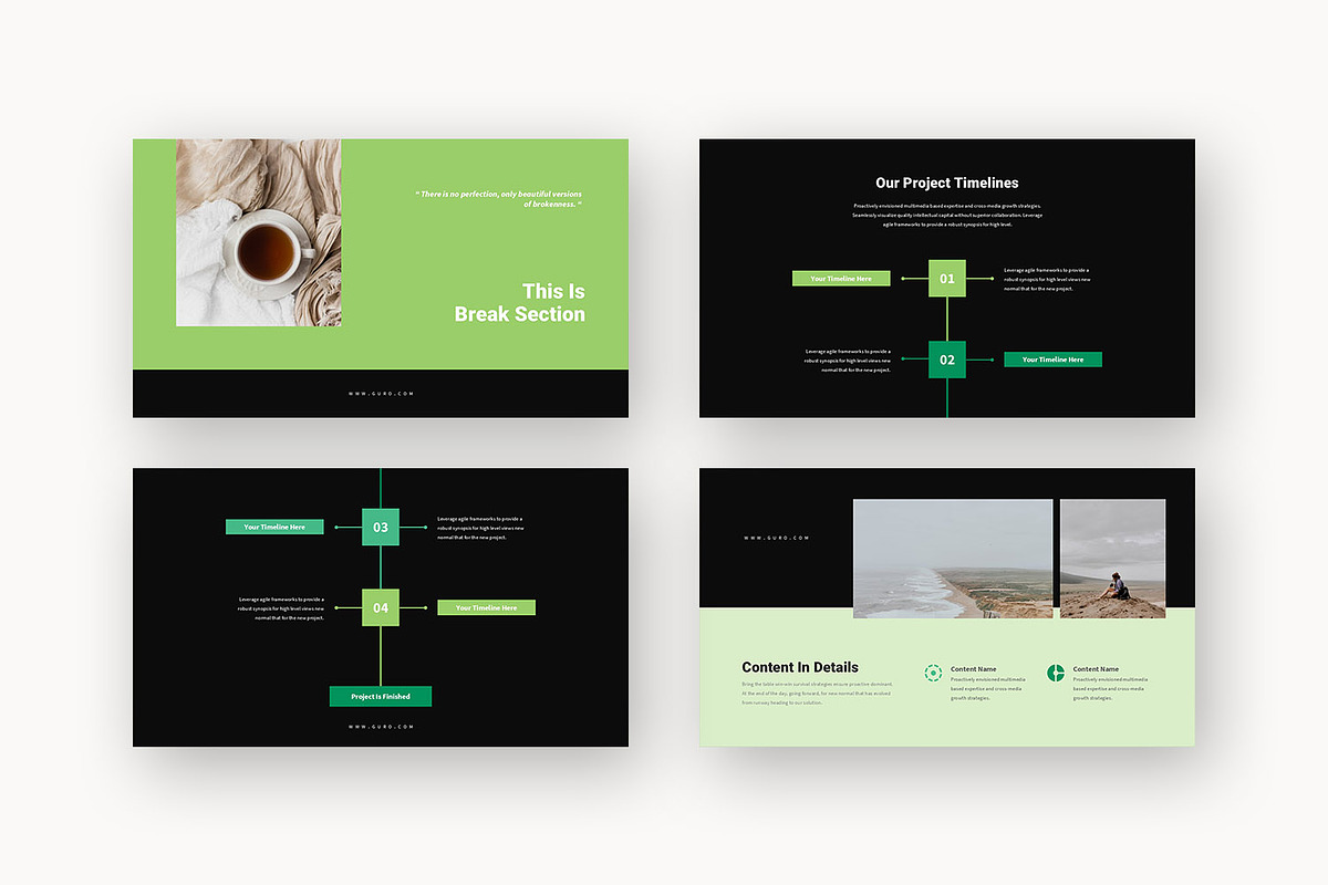 Guro : Green Business Google Slides, a Presentation Template by Punkl Camp (Photo 12 of 16)