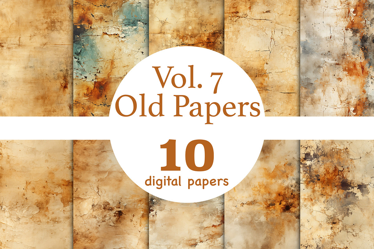 Old Paper Backgrounds Vintage Paper, a Pattern Graphic by GlamArtZhanna (Photo 1 of 3)
