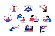 Online Activity Illustration, an Object Illustration by Loin Studio (Thumbnail 3 of 3)