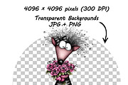 whimsical floral animal clipart PNG, an Illustration by one-touch (Thumbnail 5 of 18)