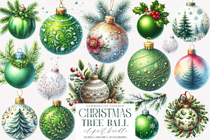 Green Christmas Tree Ball PNG, an Illustration by SinaCreation