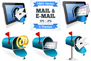 E-Mail and Mail Themes, a Technology Illustration by TAlex (Thumbnail 1 of 6)