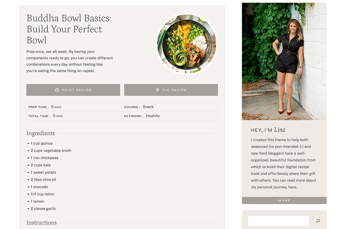 Sizzle Kadence WordPress Theme, a WordPress Template by Coach Linz (Photo 5 of 9)