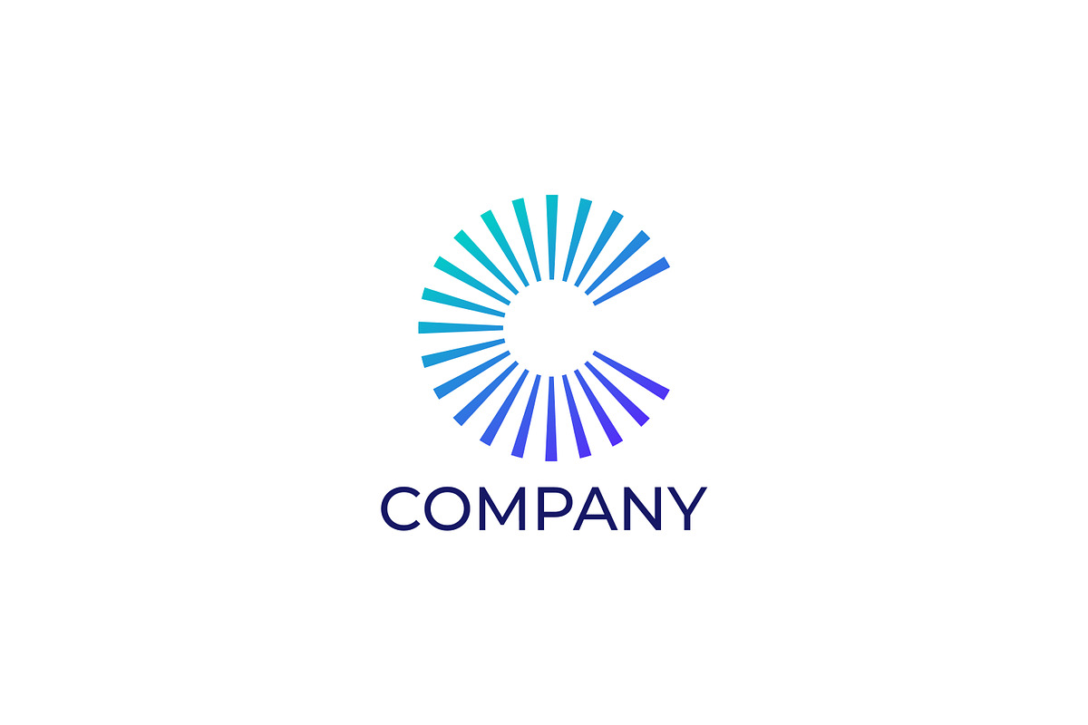 Letter C Logo Company Sparkle Stripe, a Branding & Logo Template by Signatoro (Photo 1 of 3)