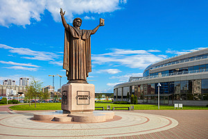 Francysk Skaryna monument, Minsk, a Photo by saiko3p