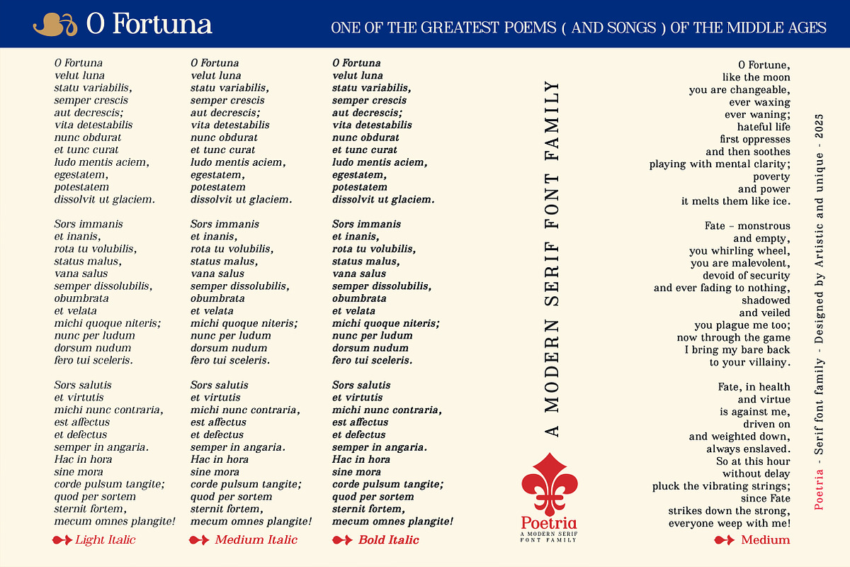 Poetria - Serif Font Family, a Serif Font by Artistic & Unique (Photo 15 of 15)