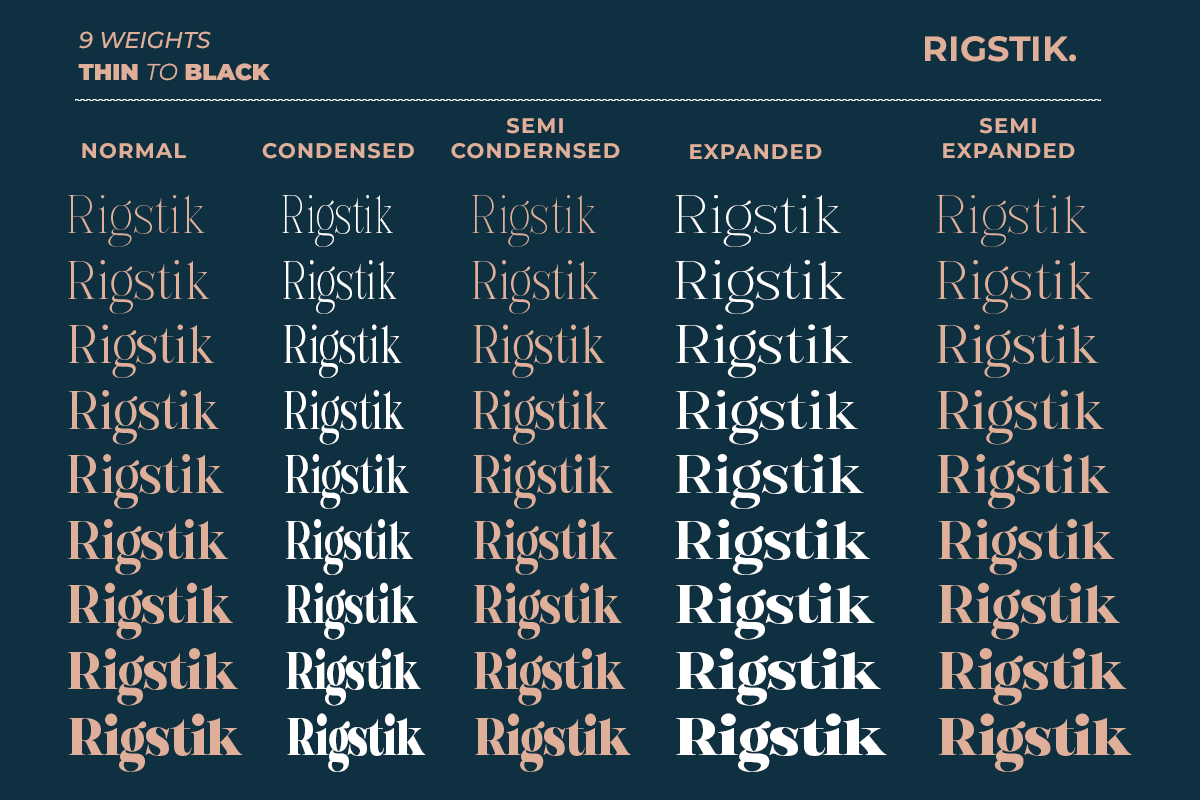 Rigstik – Display Serif Font, a Serif Font by Madjack.font (Photo 3 of 10)